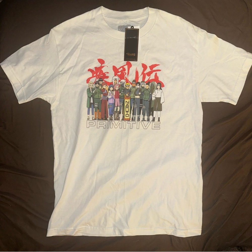 Primitive Naruto White Short Sleeve Graphic Tee